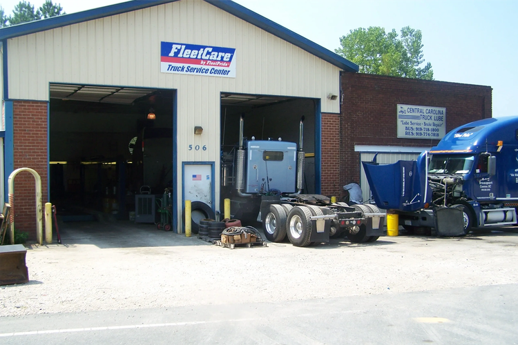 Central Carolina Truck Repair shop on Brickyard Road in Sanford